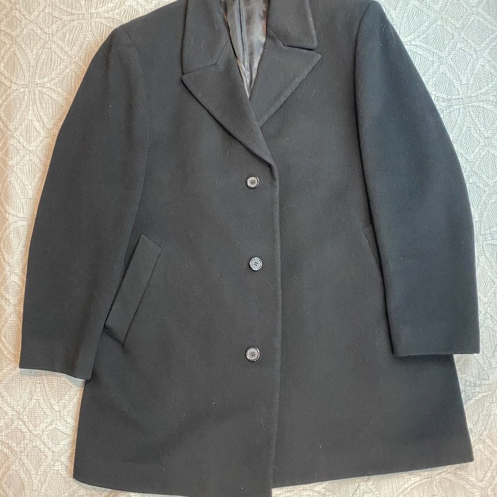 Ralph Ralph Lauren Purple Label Cashmere and Wool Blend Outerwear Coat Button